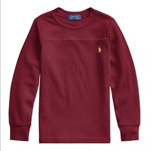 Ralph Lauren  Boys Waffle-Knit Cotton-Blend Tee
